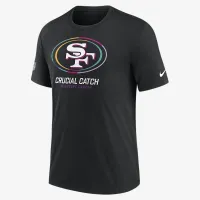 San Francisco 49ers Crucial Catch мужские Nike NFL футболка цвет черный