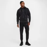 Chelsea FC Club Third мужские Nike Soccer Full-Zip French Terry Толстовка с капюшоном цвет черный