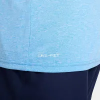 Nike мужские Heatheцвет красный Long-Sleeve Hydroguard Swim Shirt синий