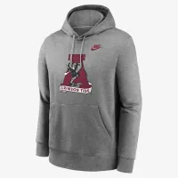 Alabama Crimson Tide Legacy Club Primary Logo чоловічі Nike College Pullover Толстовка з капюшоном колір сірий