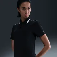 Nike Tour женская Dri-FIT Short-Sleeve для гольфа Polo цвет черный