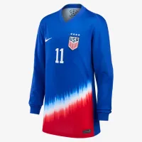 Sophia Smith USWNT 2024 Stadium Away Big дитячі Nike Dri-FIT Long-Sleeve Soccer Jersey блакитний