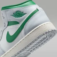 Nike Air Jordan 1 Mid Big детские Кроссовки цвет белый