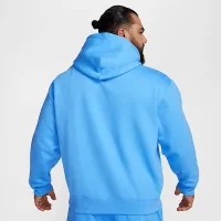 Nike Solo Swoosh мужские Fleece Pullover Толстовка с капюшоном синий