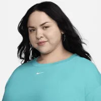 Nike Sportswear Essential жіноча футболка (великі розміри) колір зелений