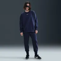 Nike Sportswear Phoenix Fleece женская оверсайз Crew-Neck свитшот синий