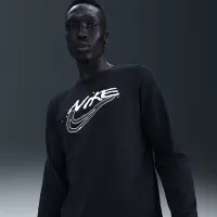 Nike мужские Dri-FIT Long-Sleeve Top цвет черный