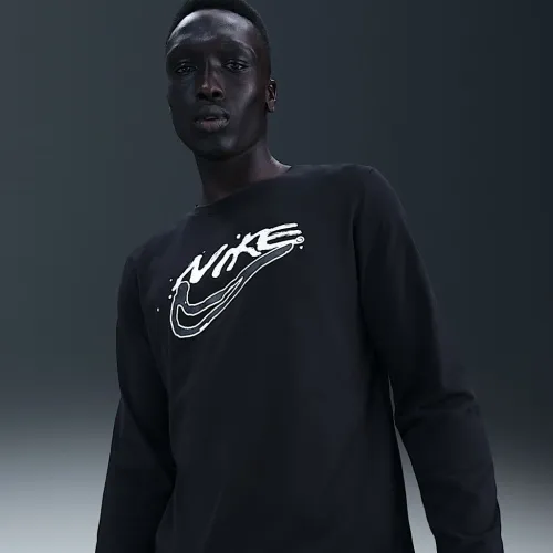 Nike мужские Dri-FIT Long-Sleeve Top цвет черный