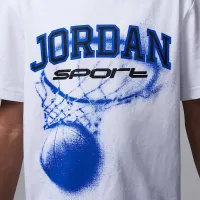 Nike Jordan Dri-FIT Sport Big дитячі Hoop футболка колір білий