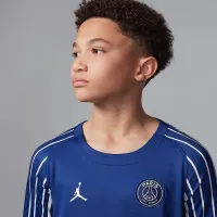 Nike Paris Saint-Germain 2024/25 Stadium Fourth Big дитячі Jordan Dri-FIT Soccer Replica Long-Sleeve Jersey блакитний