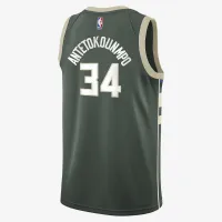 Giannis Antetokounmpo Milwaukee Bucks 2023/24 Icon Edition Big дитячі Nike NBA Swingman Jersey колір зелений