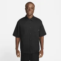Nike Club мужские Button-Down Short-Sleeve Top цвет черный
