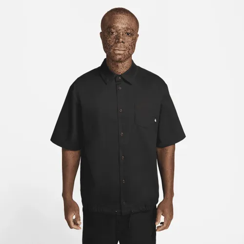 Nike Club мужские Button-Down Short-Sleeve Top цвет черный