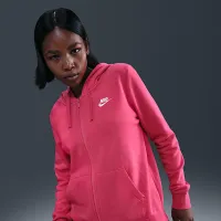 Nike Sportswear Club Fleece женская Full-Zip Толстовка с капюшоном Pink
