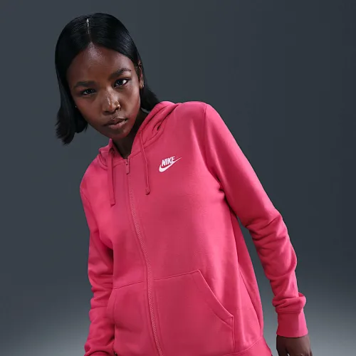 Nike Sportswear Club Fleece женская Full-Zip Толстовка с капюшоном Pink