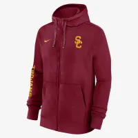 USC Trojans Sideline Team Issue чоловічі Nike College Full-Zip Толстовка з капюшоном колір червоний