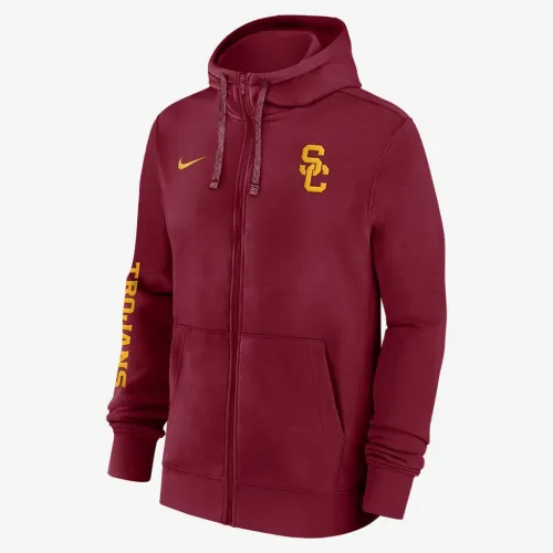 USC Trojans Sideline Team Issue чоловічі Nike College Full-Zip Толстовка з капюшоном колір червоний