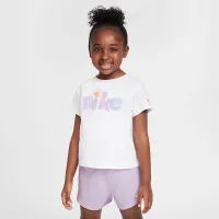 Nike Sunny Swoosh Little детские Graphic футболка цвет белый