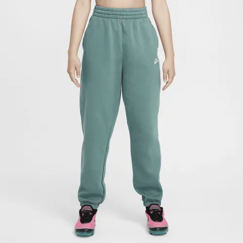 Nike Sportswear Club Fleece Big дитячі Loose Pants колір зелений