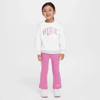Nike Swoosh Spirit Little детские Crew and лосины набор Pink