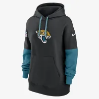 Jacksonville Jaguars Sideline Essential женская Nike NFL Pullover Толстовка с капюшоном цвет черный