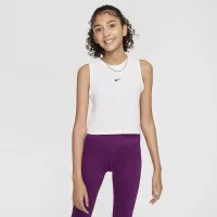 Nike Pro Girls' Dri-FIT тренировочные Tank Top цвет белый
