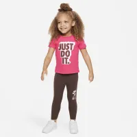 Nike Relaxed Tee and Scrunchie Set Toddler 2-Piece Set Pink