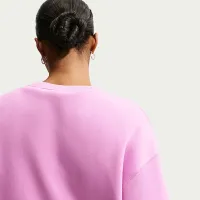 Nike Sportswear Phoenix Fleece женская оверсайз Crew-Neck свитшот цвет фиолетовый