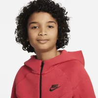 Nike Sportswear Tech Fleece Big дитячі (для хлопчиків) Full-Zip Толстовка з капюшоном колір червоний
