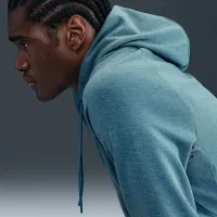 Nike Primary Fleece чоловічі Dri-FIT UV Pullover Performance Толстовка з капюшоном блакитний