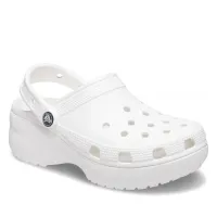 Шлёпанцы Crocs Classic Platform Clog 206750-100 - Белые