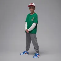 Nike Jordan Brooklyn Fleece Big детские Pants цвет серый