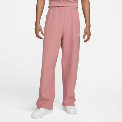 Nike Solo Swoosh чоловічі Open-Hem Fleece Pants Pink