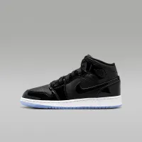 Nike Air Jordan 1 Mid SE Big детские Кроссовки цвет черный