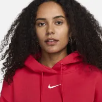 Nike Sportswear Phoenix Fleece жіноча оверсайз Pullover Толстовка з капюшоном колір червоний