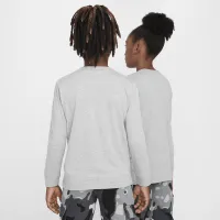 Nike Sportswear Big дитячі Long-Sleeve футболка колір сірий
