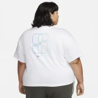 Nike Sabrina жіноча Boxy баскетбольні Tee (великі розміри) колір білий