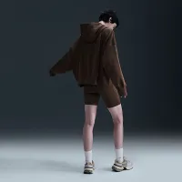 Nike Sportswear Phoenix Fleece женская Over-оверсайз Толстовка с капюшоном цвет коричневый