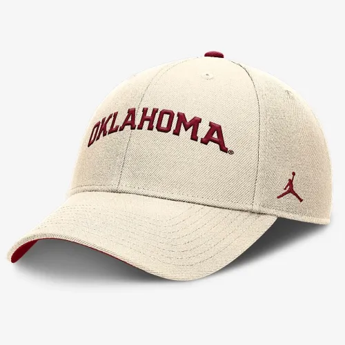 Nike Oklahoma Sooners Primetime Rise чоловічі Jordan Brand College Adjustable Hat колір коричневий