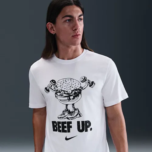 Nike мужские Dri-FIT тренировочные футболка цвет белый