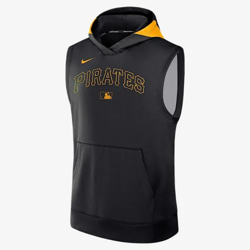 Pittsburgh Pirates Authentic Collection Men’s Nike Dri-FIT MLB Sleeveless Pullover Толстовка з капюшоном колір чорний