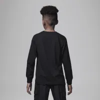 Nike Jordan Practice Flight Long Sleeve Tee Big Kids футболка колір чорний