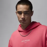 Nike Air Jordan Wordmark чоловічі Tokyo Fleece Pullover Толстовка з капюшоном Pink