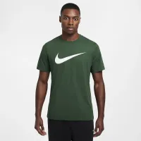 Nike Sportswear Swoosh мужские футболка цвет зеленый