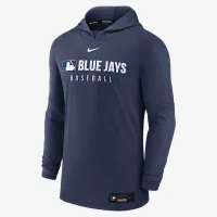 Toronto блакитний Jays Authentic Collection чоловічі Nike Dri-FIT MLB Pullover Толстовка з капюшоном блакитний