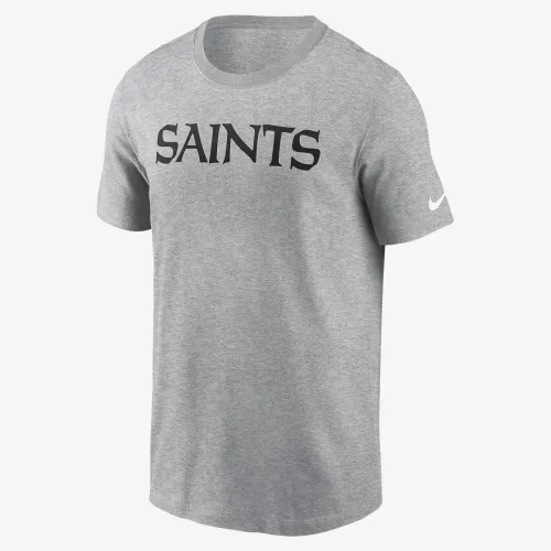 New Orleans Saints Primetime Wordmark Essential чоловічі Nike NFL T-Shirt колір сірий