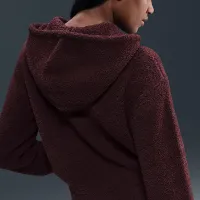 Nike Sportswear Phoenix Cozy Букле женская Loose Knit Толстовка с капюшоном цвет красный