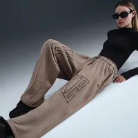 Nike Sportswear жіноча Mid-Rise оверсайз Open-Hem French Terry Pants колір коричневий