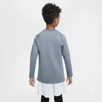 Nike Pro Warm Big дитячі (для хлопчиків) Dri-FIT Long-Sleeve тренувальні Top колір сірий