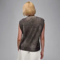 Nike Jordan Flight жіноча Knit Vest колір чорний